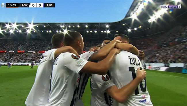 هدف لاسك لينز الرائع في مرمي ليفربول بالدوري الاوروبي