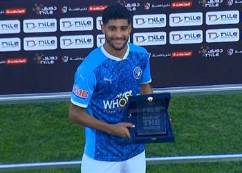 إبراهيم عادل أفضل لاعب في مباراة بيراميدز والبنك الأهلي