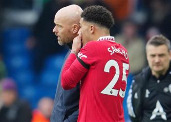 قرارات عقابية صارمة ضد سانشو بعد أزمته مع تين هاج