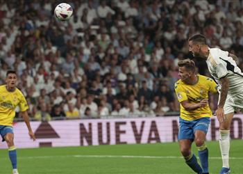 فيديو برأسية رائعة خوسيلو يسجل هدف ريال مدريد الثاني أمام لاس بالماس