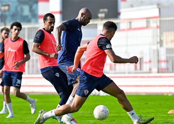 مران الزمالك انتظام الجزيري وأوسوريو يجتمع بمعاونيه