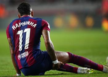 برشلونة ي علن في بيان رسمي طبيعة إصابة رافينها في مباراة إشبيلية
