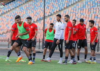 صور منتخب مصر يخوض مرانه الثاني استعداد ا لمباراتي إثيوبيا وتونس