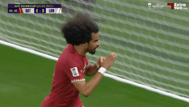 هدف قطر الاول في مرمي لبنان اكرم عفيف