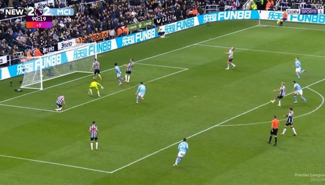 هدف فوز مانشستر سيتي القاتل علي نيوكاسل ورد فعل جوارديولا