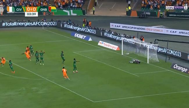 هدف كوت ديفوار الاول في مرمي غينيا بيساو بكأس امم افريقيا