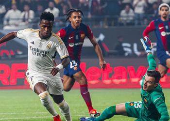 فيديو فينيسيوس ي سجل هدفين لـ ريال مدريد أمام برشلونة ويحتفل على طريقة رونالدو