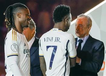 بيريز هاتريك فينيسيوس أمام برشلونة ليس كافي ا واليوم غير مناسب للحديث عن مبابي