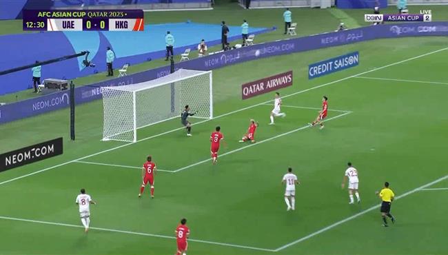 هجمه خطيرة من الامارات علي مرمي هونج كونج بكاس اسيا