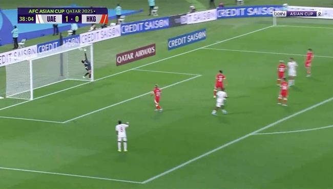 العارضة تحرم الامارات من تسجيل هدف صاروخي في مرمي هونج كونج بكأس اسيا