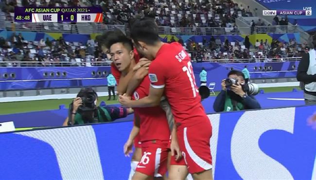 هدف تعادل هونج كونج مع الامارات بكأس اسيا