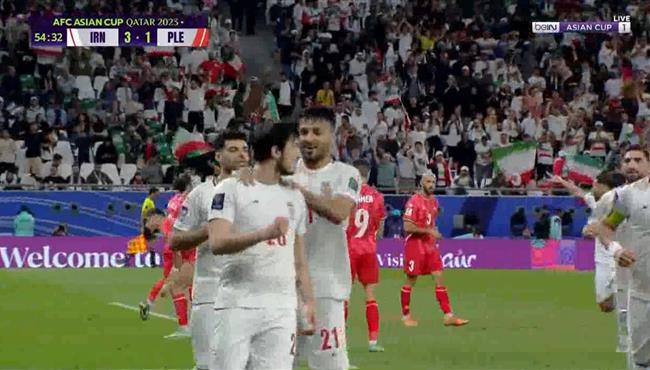 هدف ايران الرابع في مرمي فلسطين بكاس اسيا