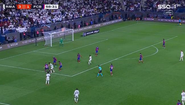 فاصل مهاري من بيلينجهام في مباراة ريال مدريد وبرشلونة