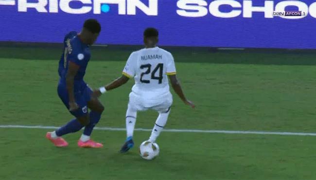 كوبري رائع من لاعب الرأس الاخضر للاعب غانا بكاس امم افريقيا