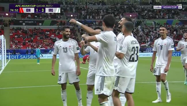 اهداف مباراة العراق واندونيسيا 3 1 كاس اسيا