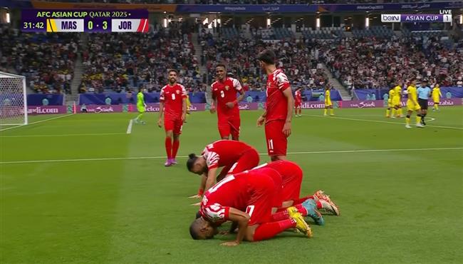 اهداف مباراة الاردن وماليزيا 4 0 كاس اسيا