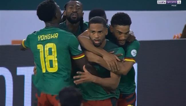 هدف تعادل الكاميرون مع غينيا بكأس امم افريقيا