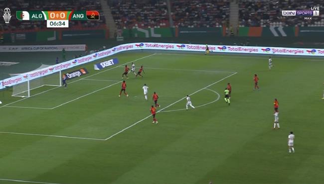 فرصة خطيرة من الجزائر علي مرمي انجولا بكأس امم افريقيا