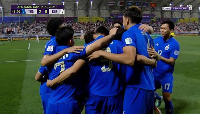 هدف تايلاند الثاني في مرمي قيرغيزستان بكأس اسيا