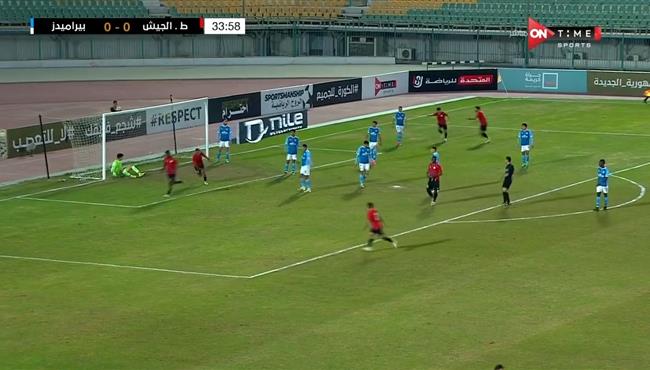 هدف طلائع الجيش الاول في مرمي بيراميدز بكأس الرابطة المصرية