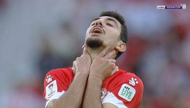 العارضة تحرم لبنان من هدف رائع في مرمي الصين بكاس اسيا