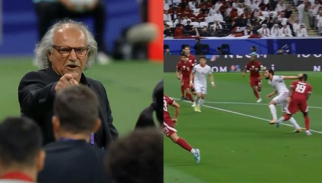 هل حرم الحكم قطر من ركلة جزاء امام طاجيكستان ورد فعل المدرب
