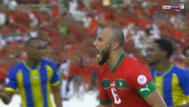 هدف المغرب الاول في مرمي تنزانيا بكاس امم افريقيا رومان سايس