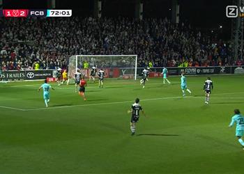 فيديو أليخاندرو بالدي يسجل هدف برشلونة الثالث أمام سالامانكا