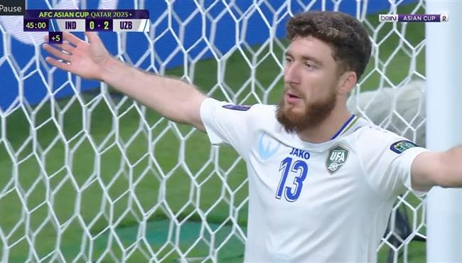 هدف اوزبكستان الثالث في مرمي الهند بكاس اسيا