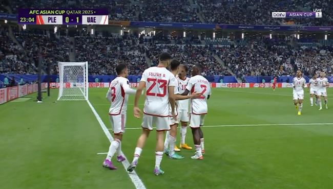 اهداف مباراة فلسطين والامارات 1 1 كاس اسيا