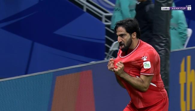 هدف تعال فلسطين مع الامارات 1 1 كاس اسيا