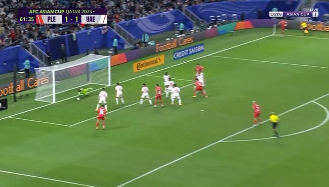 حارس مرمي الامارات يحرم فلسطين من تسجيل هدف ثاني