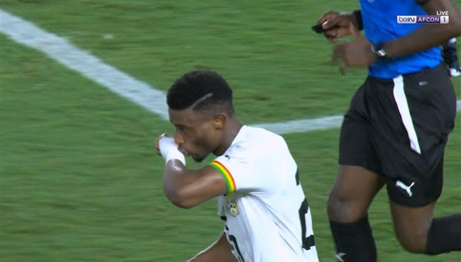 هدف غانا الثاني في مرمي مصر بكاس امم افريقيا محمد قدوس