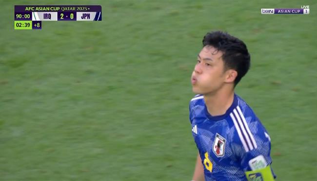 هدف اليابان في مرمي العراق بكاس اسيا