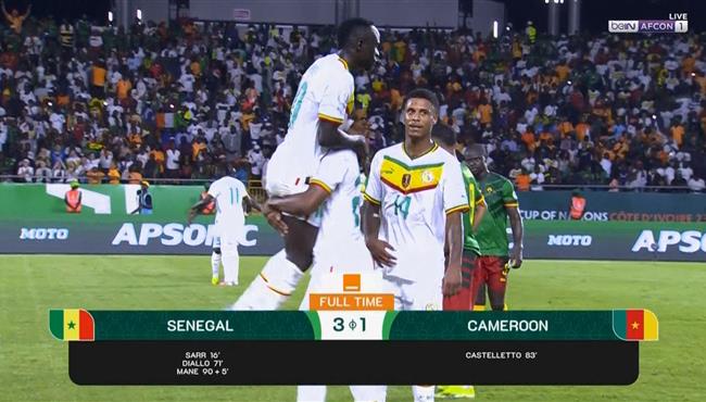 ملخص مباراة السنغال والكاميرون 3 1 كاس امم افريقيا