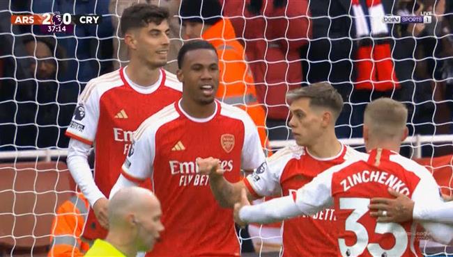 هدف ارسنال الثاني في مرمي كريستال بالاس بالدوري الانجليزي