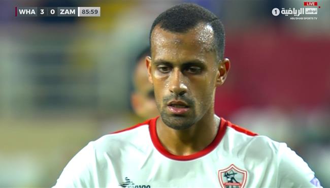 هدف الزمالك الاول في مرمي الوحدة الاماراتي محمد اشرف روقا