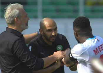 الركراكي عن مشادة مباراة المغرب والكونغو الديمقراطية تأثير الأدرينالين ولا زلنا غير منهزمين