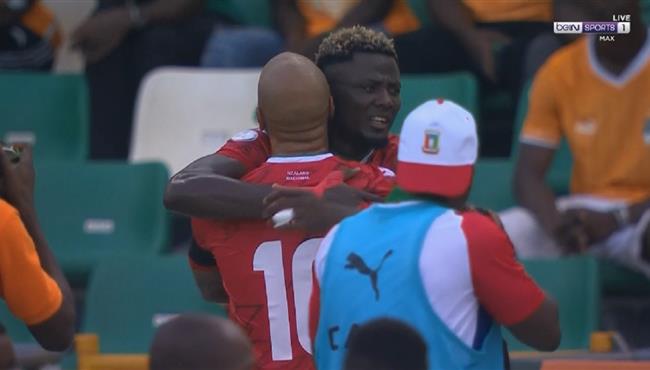 هدف غينيا الاستوائية الاول في مرمي كوت ديفوار بكاس امم افريقيا