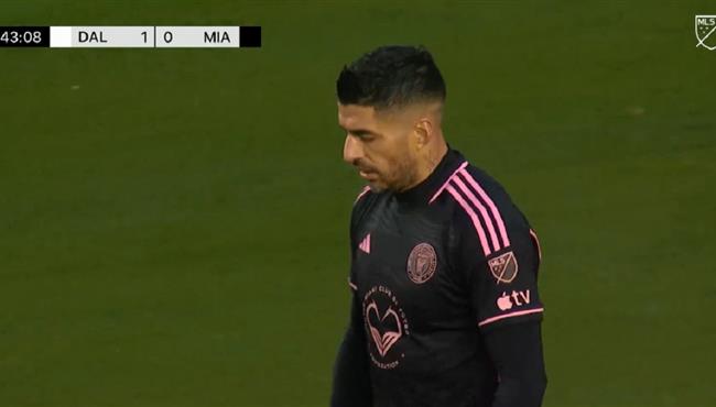 سواريز يهدر فرصة هدف امام دالاس في مباراة ودية بعد اسيست من ميسي