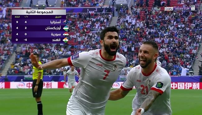 هدف عمر خريبيين في مرمي الهند بكاس اسيا