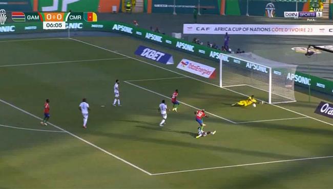 تصدي حارس الكاميرون يحرم جامبيا من هدف محقق