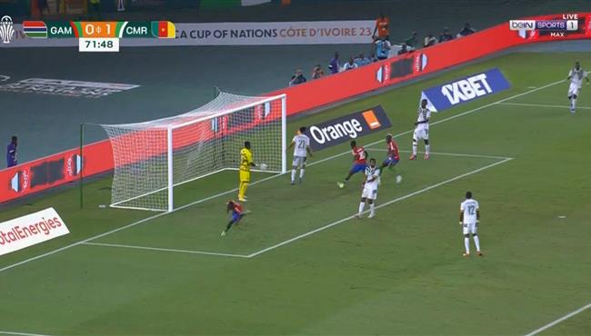 هدف تعادل جامبيا مع الكاميرون 1 1 كأس امم افريقيا