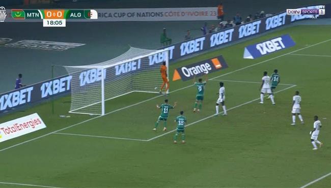 ادم وناس كاد ان يسجل هدف رائع للجزائر امام موريتانيا