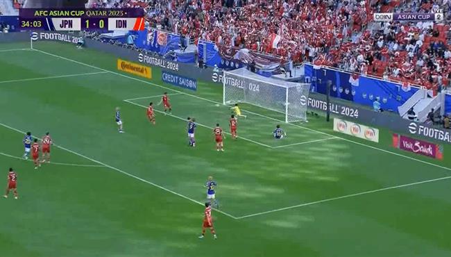 القائم يحرم اليابان من هدف محقق امام اندونيسيا بكأس اسيا
