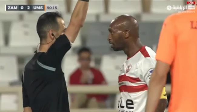 شيكابالا يطالب بركلة جزاء امام ام صلال ويعترض بشده علي الحكم