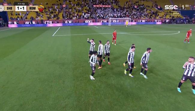 اهداف مباراة الشباب وروما 1 2 مباراة ودية