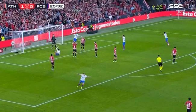 هدف تعادل برشلونة الكوميدي مع اتلتيك بلباو 1 1 كأس ملك اسبانيا