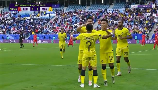 هدف تعادل ماليزيا مع كوريا الجنوبية 1 1 كاس اسيا