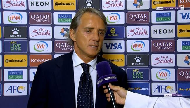 تصريحات روبرتو مانشيني بعد مباراة السعودية وتايلاند بكاس اسيا